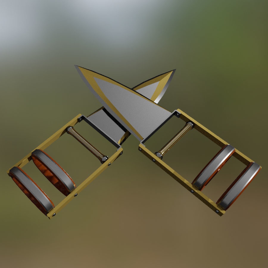 Claws Cestus Talons Weapon Steel Leather Medieval Blacksmith Melee 3D Blender FBX VRCHAT PROP