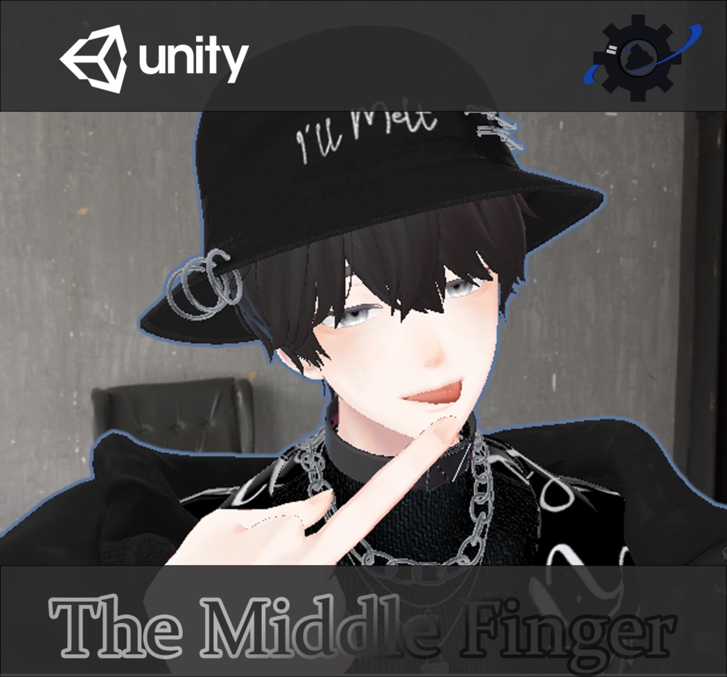 【無料】【Unity, VRC向け】中指を立てるハンドジェスチャー【再掲】