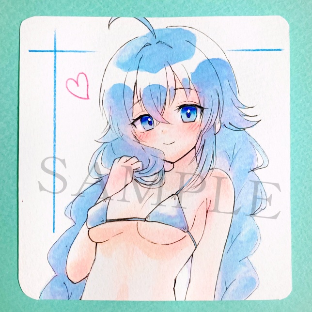 無職転生 ロキシー アナログイラスト原画 ロキシー・ミグルディア 水着