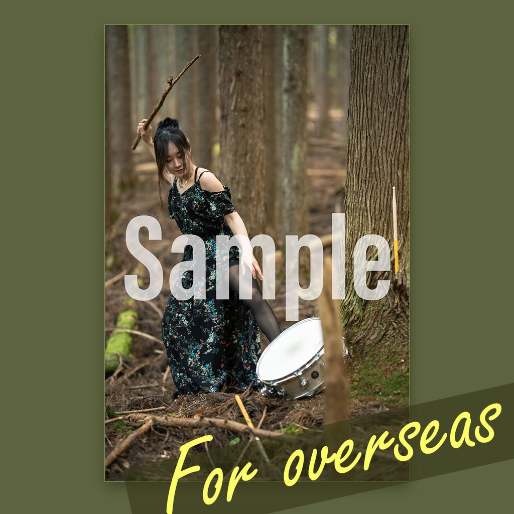 【For overseas】postcard set① of 4 + handwritten message card 