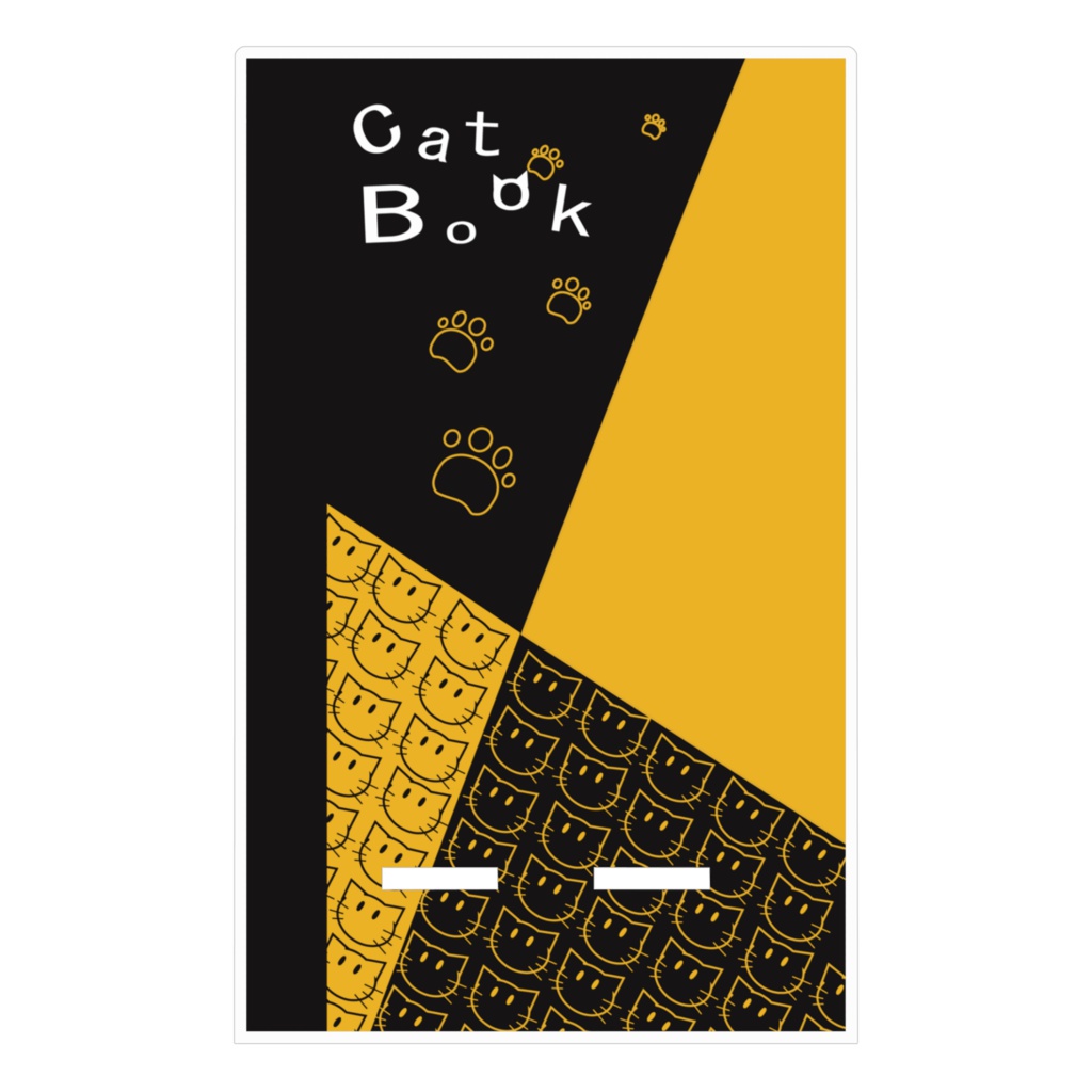 ねこブック柄 アクリルスマホスタンド (as-1002)