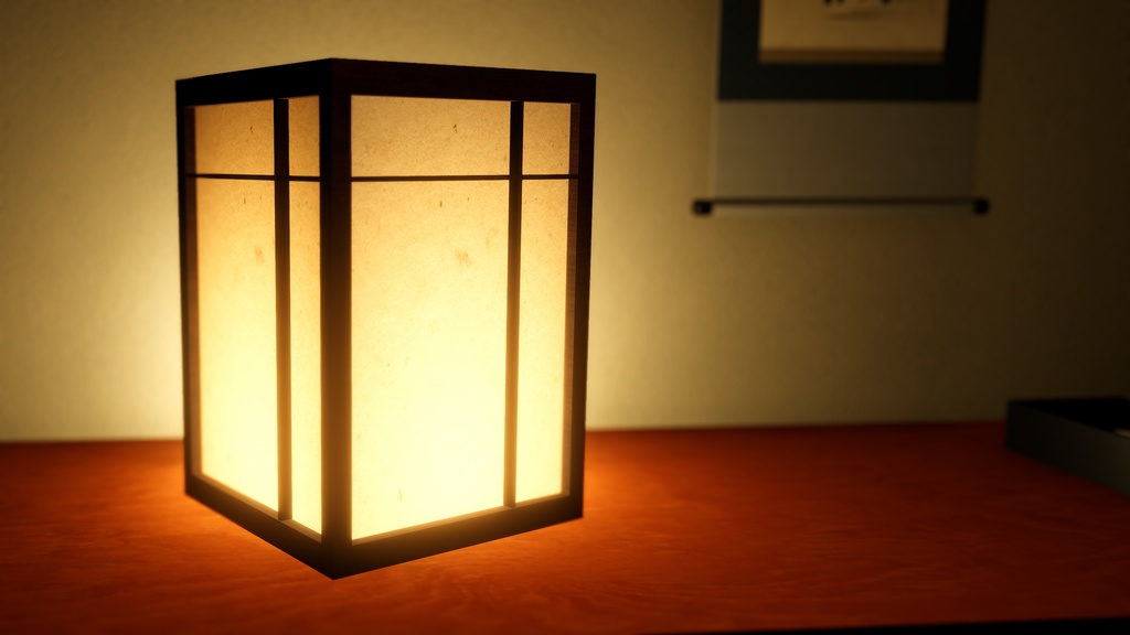 【3Dモデル】「行灯」オリジナルshadergraph同梱