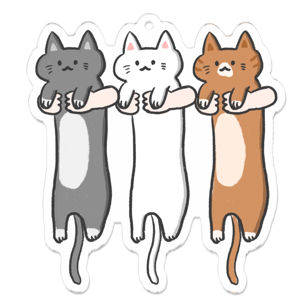 のびねこアクキー