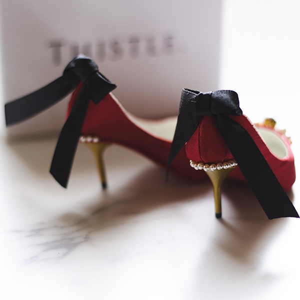 Back ribbon 1/3size doll shoes