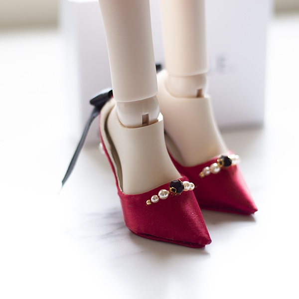 Back ribbon 1/3size doll shoes