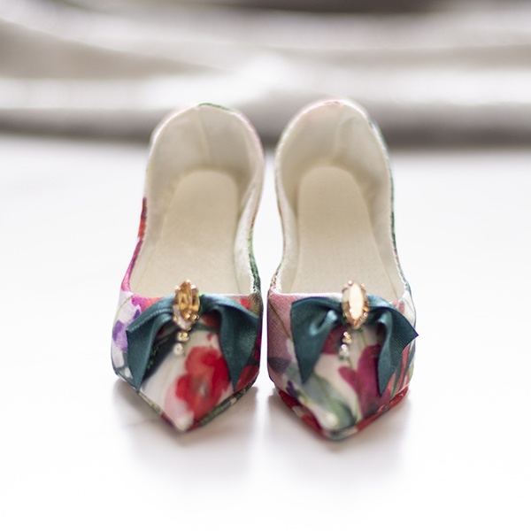 Bright flower 1/3 doll size shoes