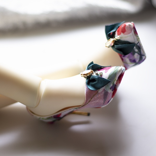 Bright flower 1/3 doll size shoes