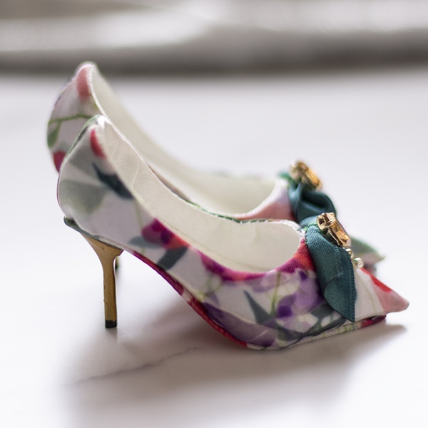 Bright flower 1/3 doll size shoes