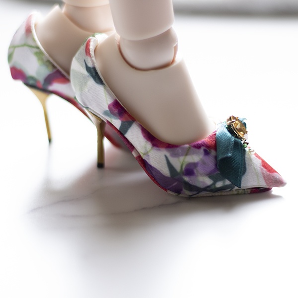 Bright flower 1/3 doll size shoes