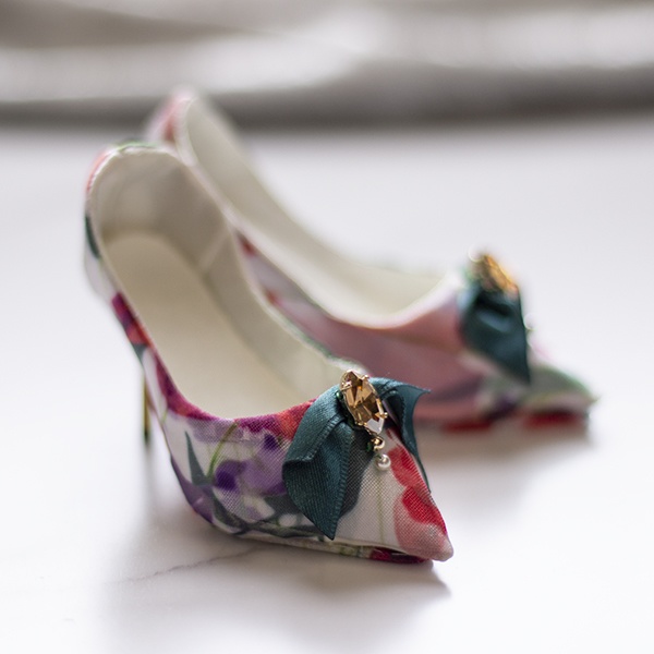 Bright flower 1/3 doll size shoes