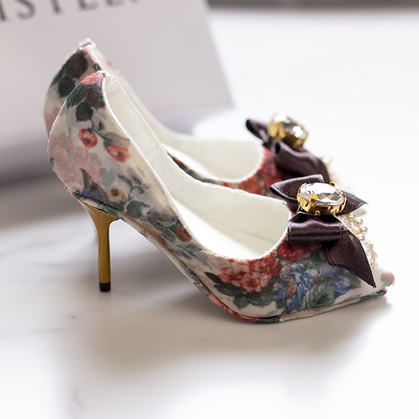 Antique flower 1/3size doll shoes