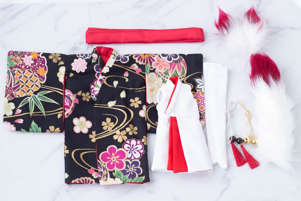 巫女風ワンピ狐ちゃんセット(一人2点まで)