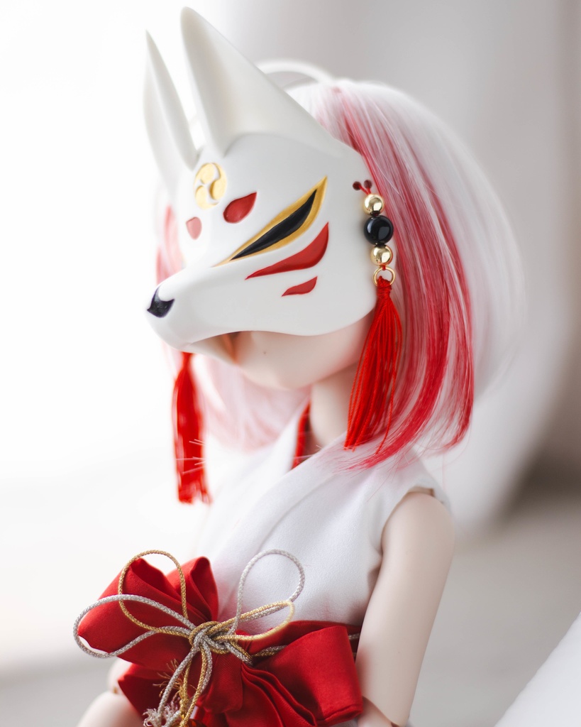 狐面 for1/3-1/4 size doll
