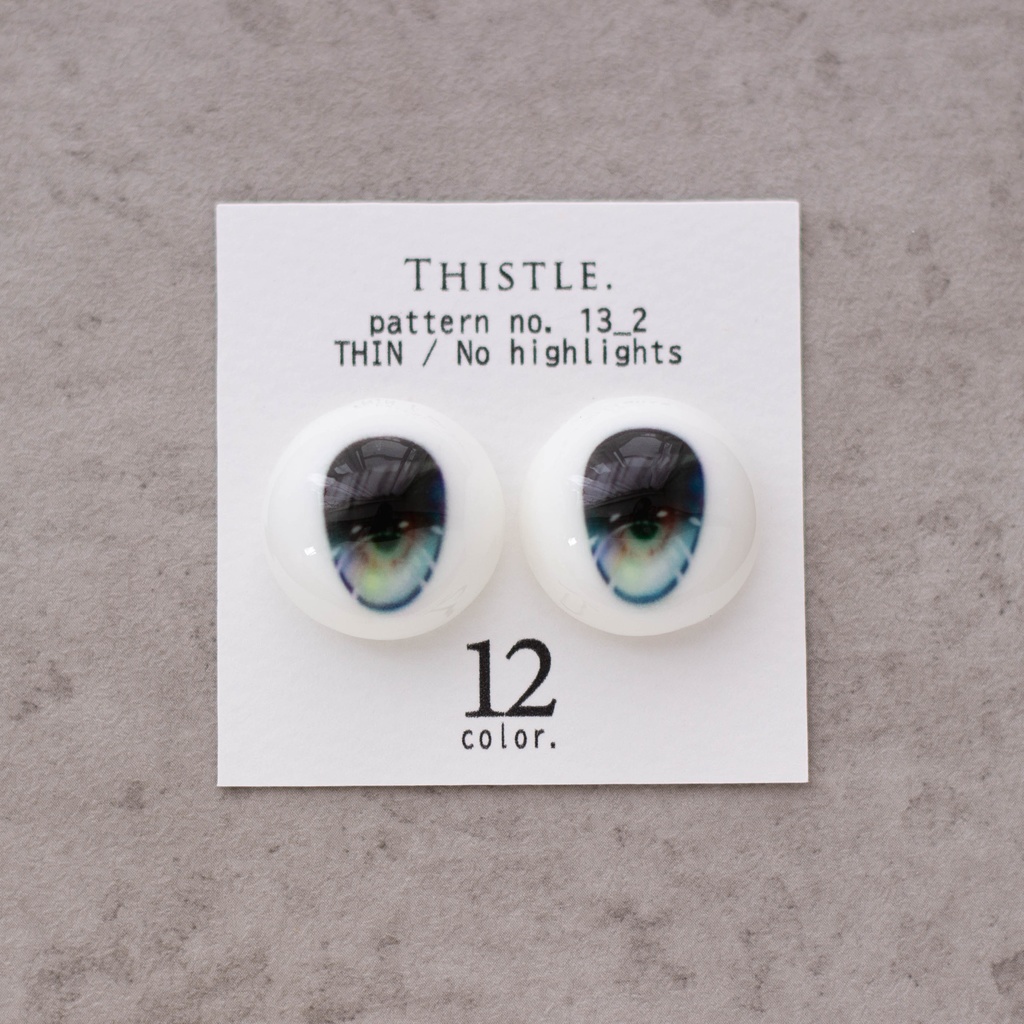 UV print doll eye 22mm // no.13_2 THIN No highlights