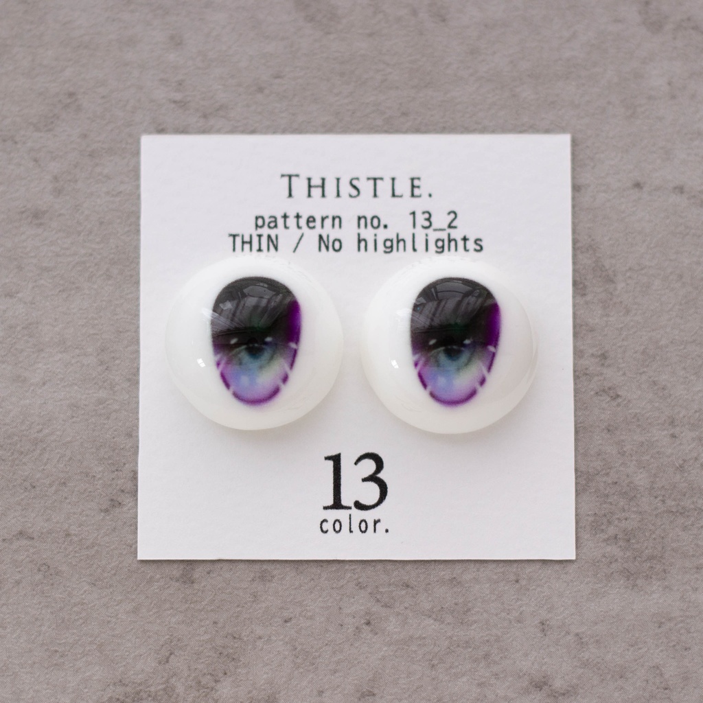 UV print doll eye 22mm // no.13_2 THIN No highlights