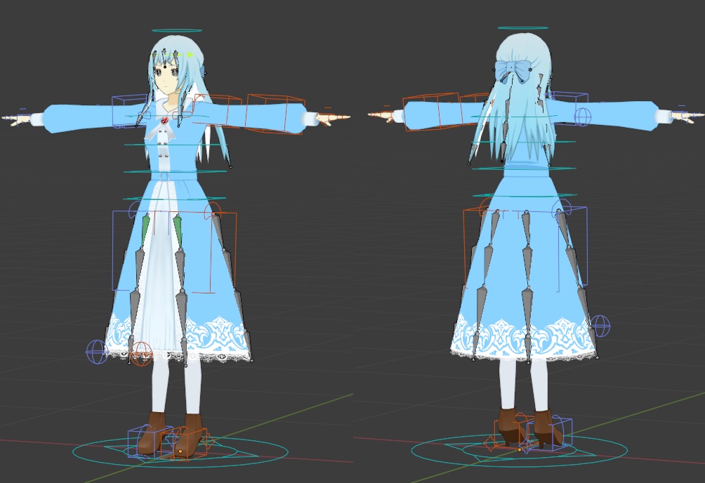 VRChat想定オリジナルモデル「プラチナ」