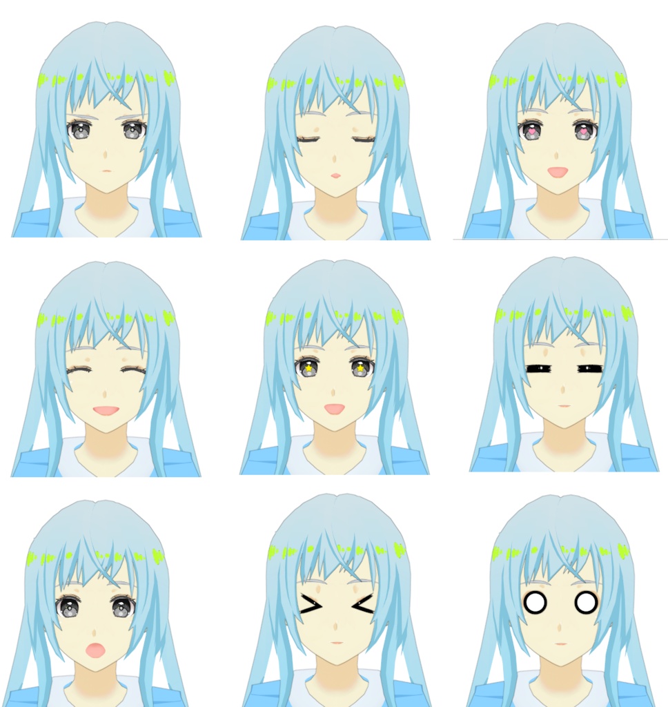 VRChat想定オリジナルモデル「プラチナ」