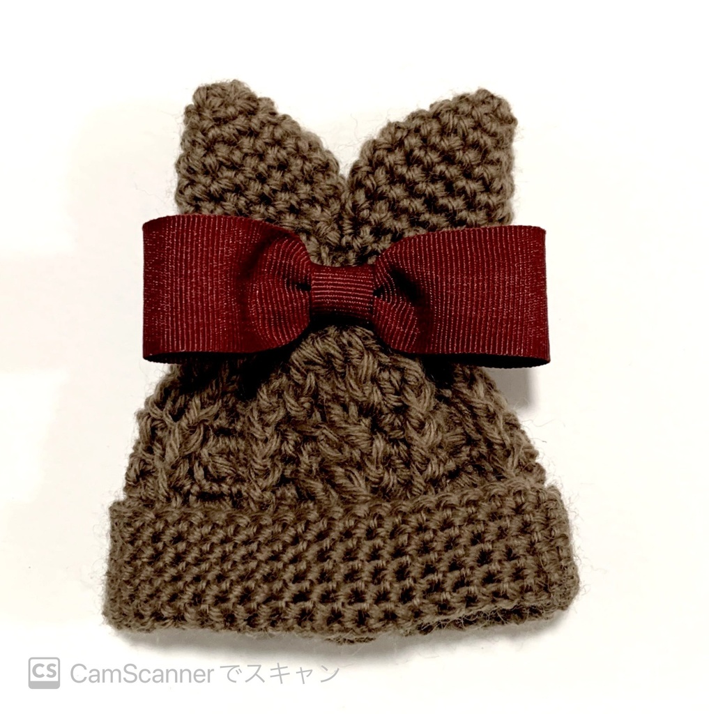 うさ耳ニット帽子