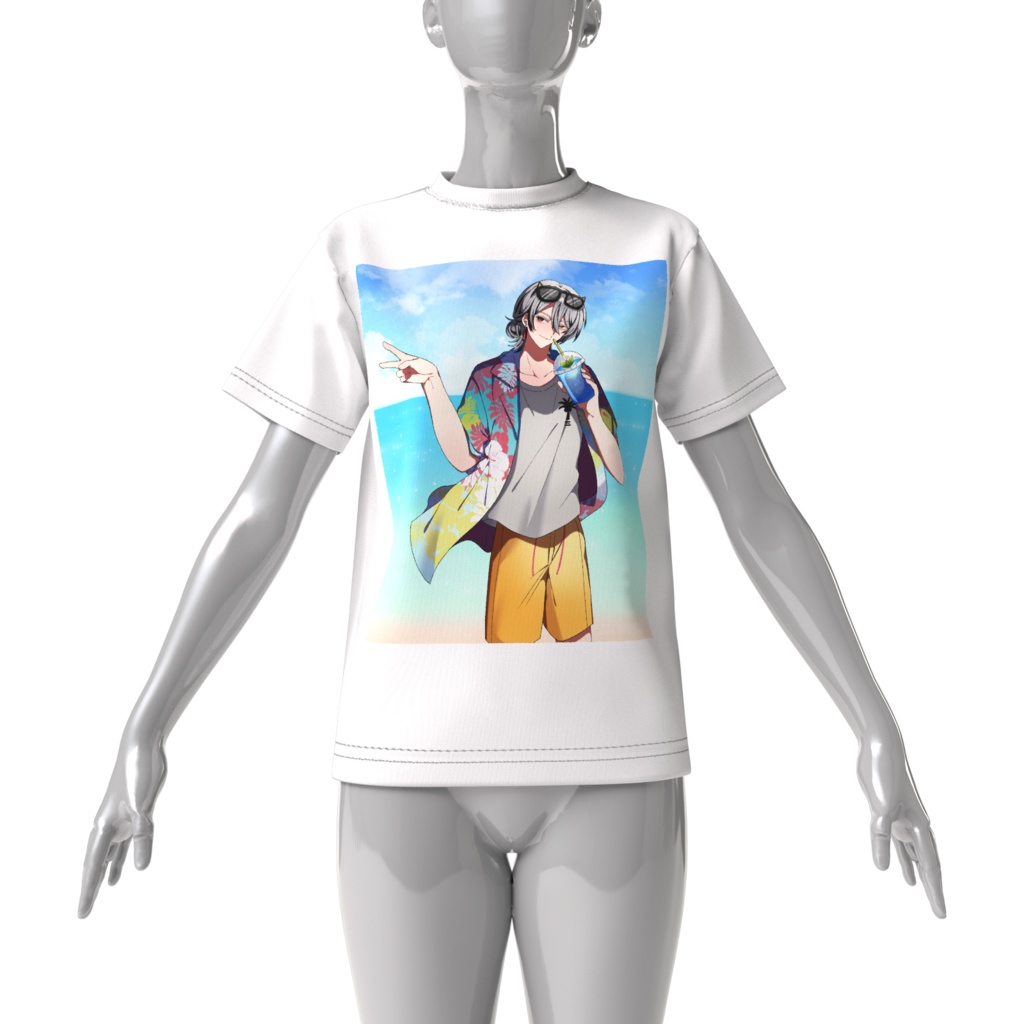 【2025バースデー】猫仙人サマービッグシルエットTシャツ【受注生産】