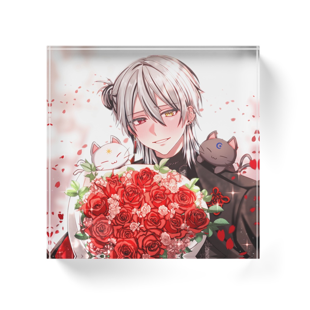 【猫仙人2周年】アクリルブロック【受注生産】