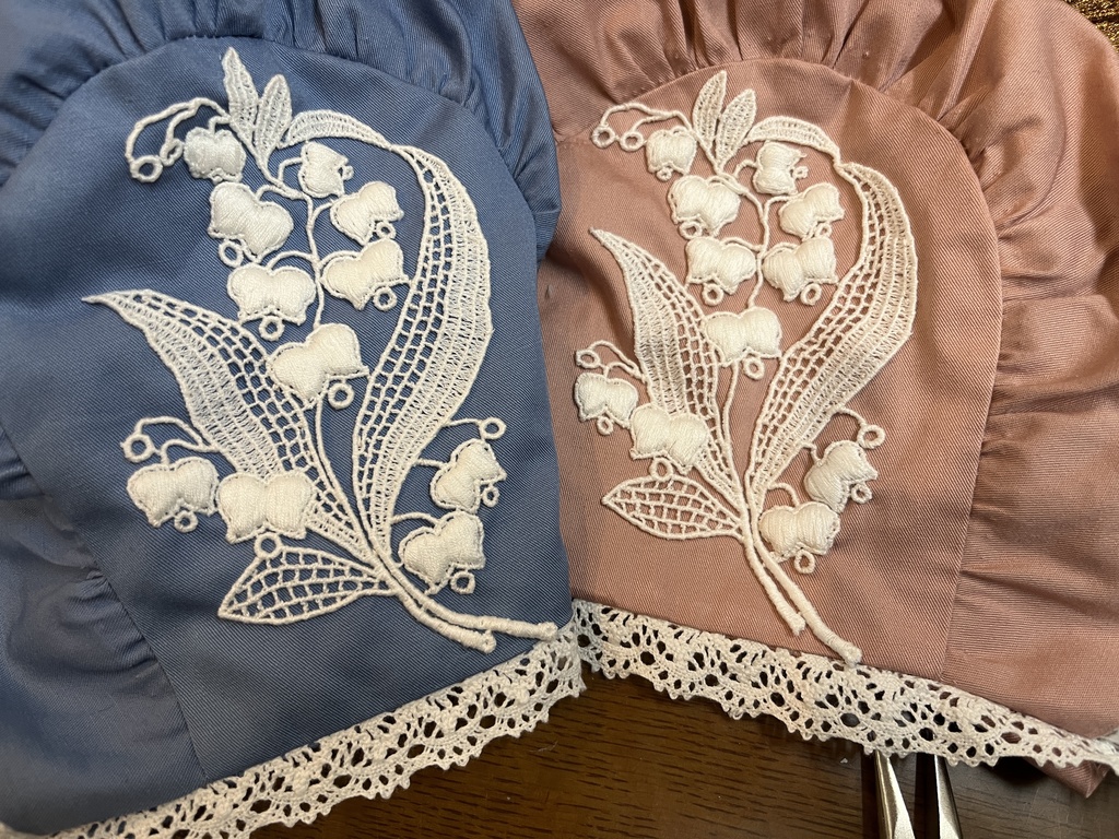 耳が聞こえるボンネット~muguet~/トーションレース