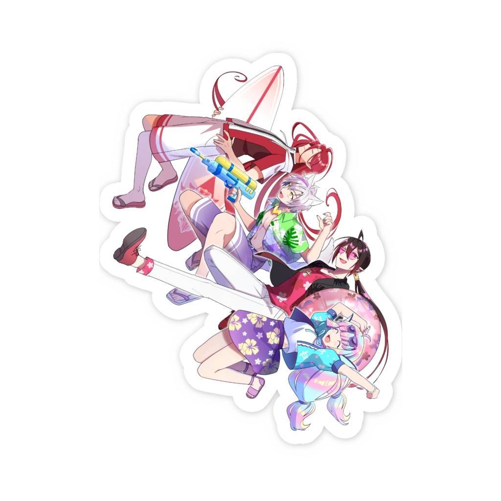 しじまステッカー