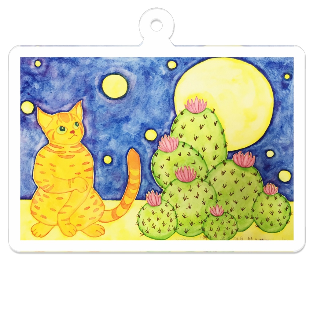 サボテンと月と。