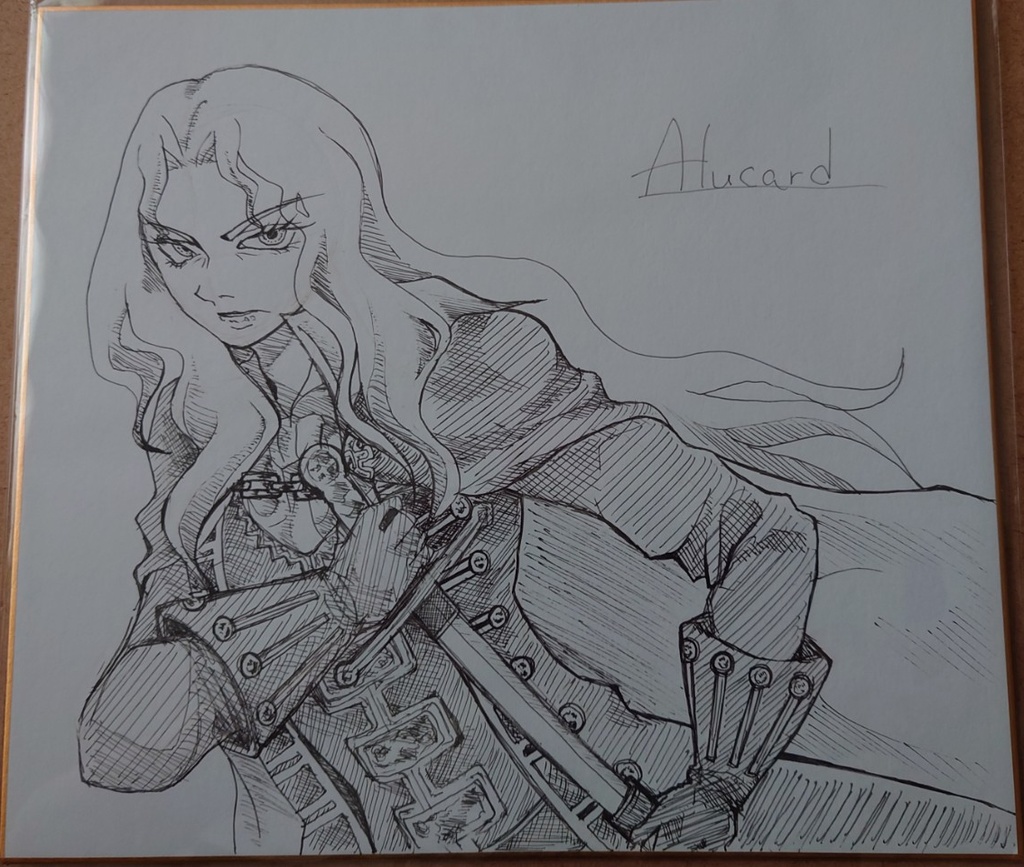 アルカード色紙（フリクションボールペン）大