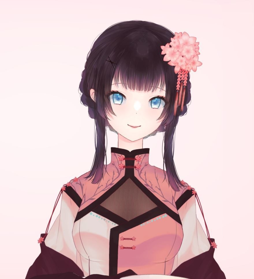 【VTubeStudio簡易確認済み】Live2Dモデル:侍女風女の子