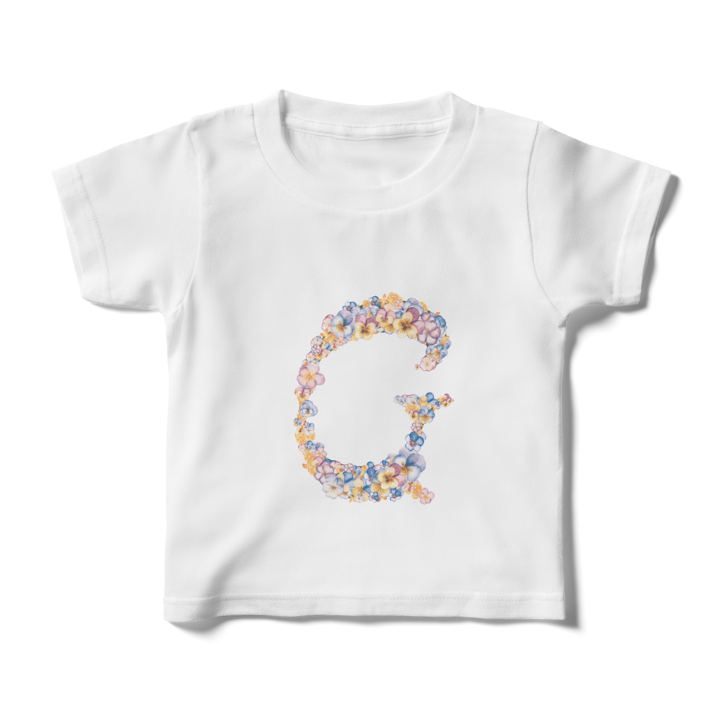 Flower‐Alphabet ”G” キッズ kids
