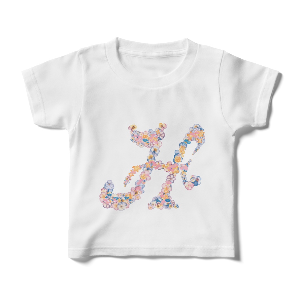 Flower‐Alphabet　”H” キッズ　kids