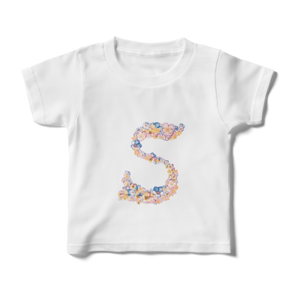 Flower‐Alphabet ”S” キッズ kids