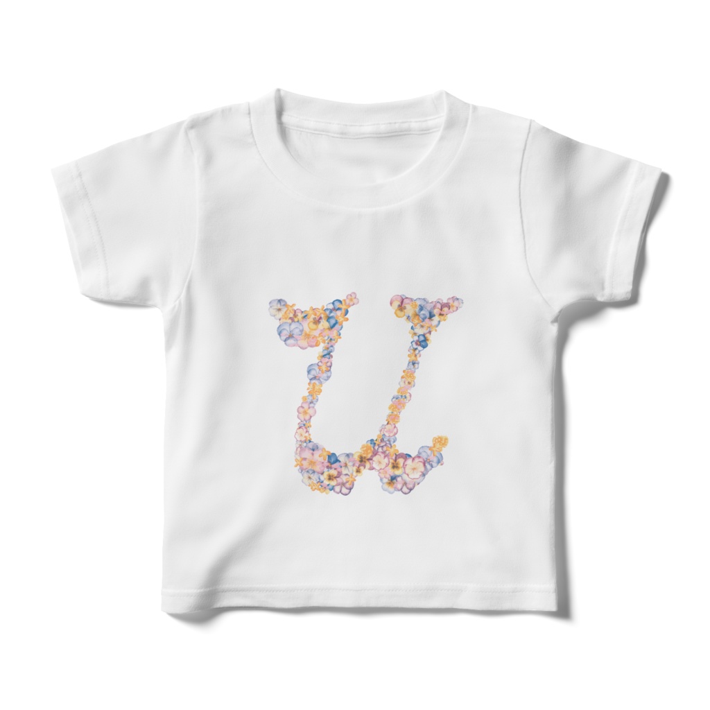 Flower‐Alphabet　”U” キッズ　kids
