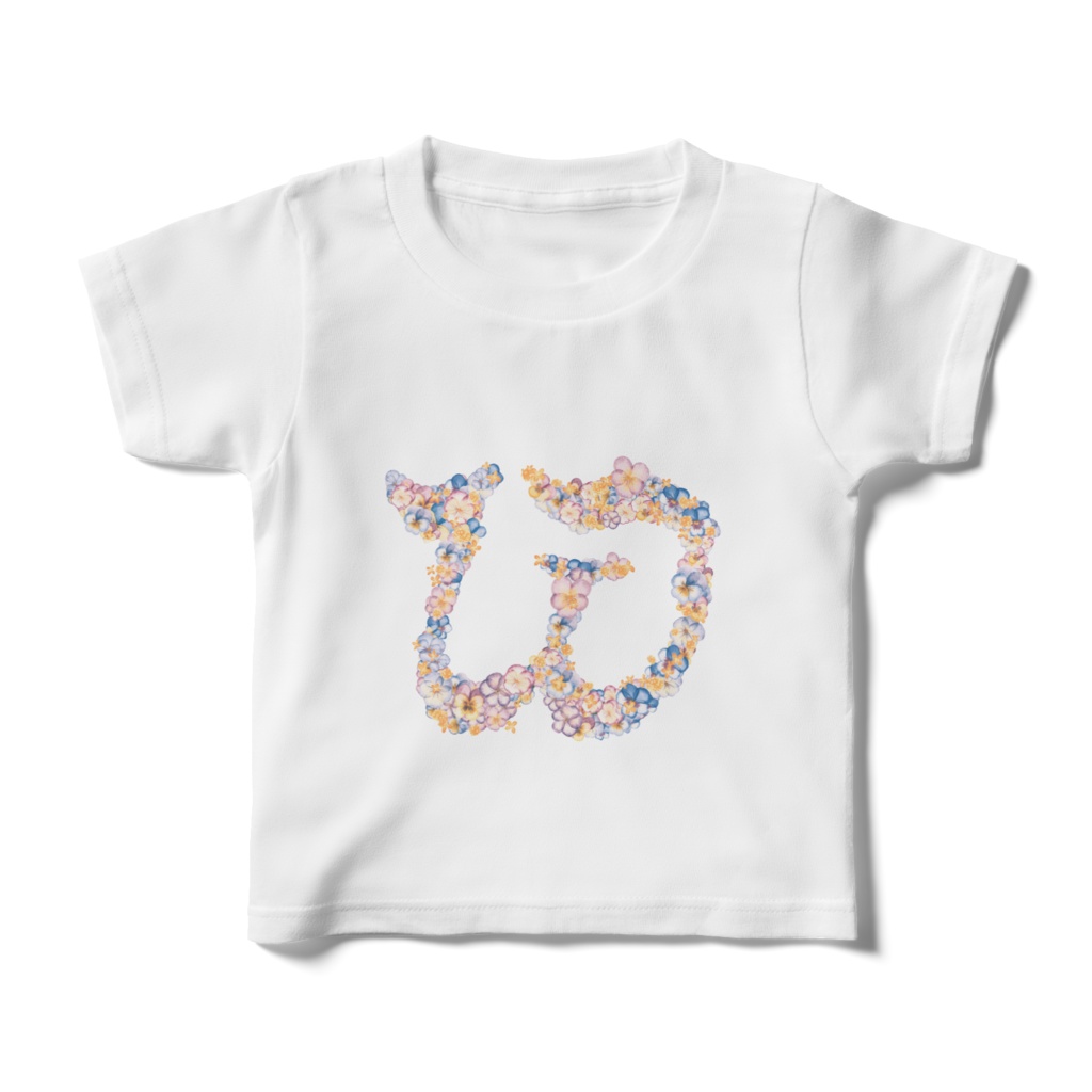Flower‐Alphabet　”W” キッズ　kids