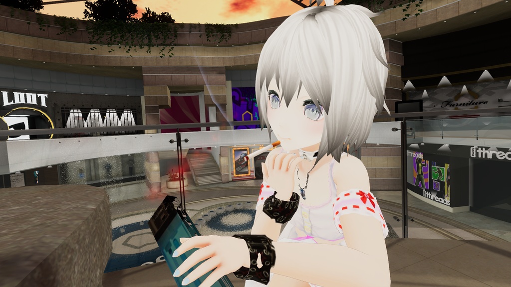 VRchat用アバター 「白猫又のシャル」 オマケつき