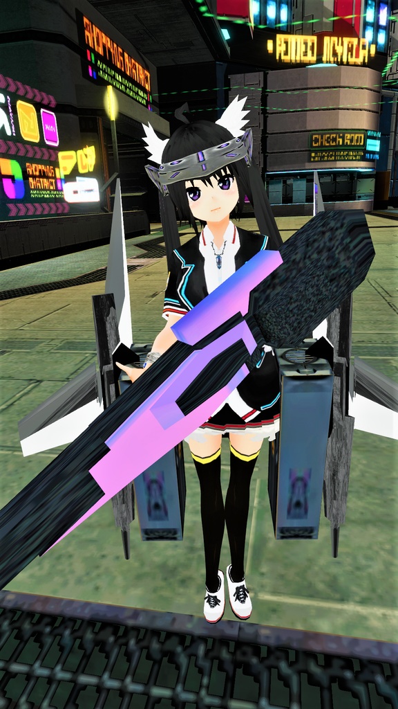 VRchat用アバター「黒髪妹のマキナ」オマケつき