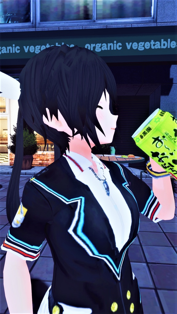 VRchat用アバター「黒髪妹のマキナ」オマケつき