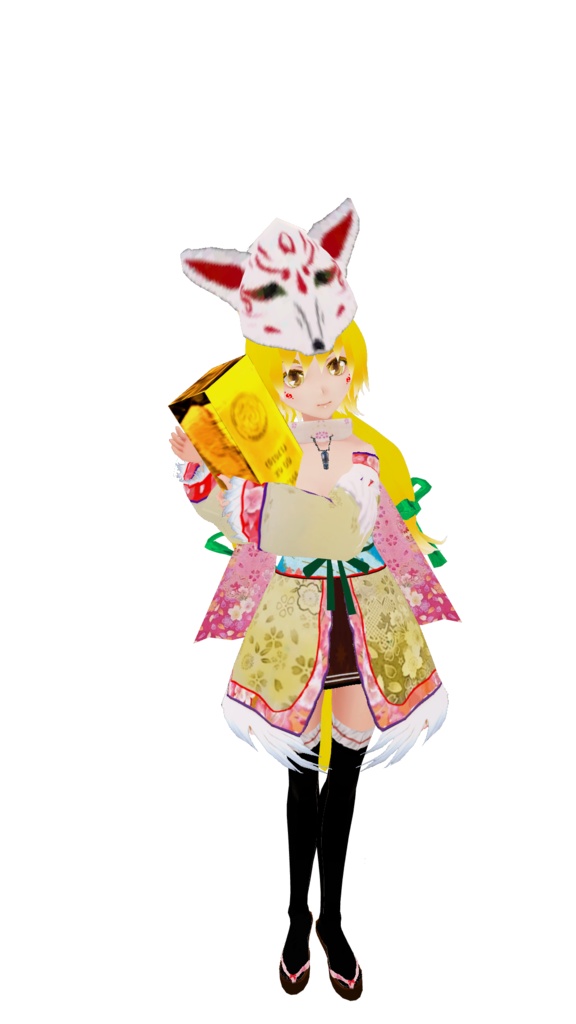 VRchat用アバター「金陽狐のキョウコ」オマケつき