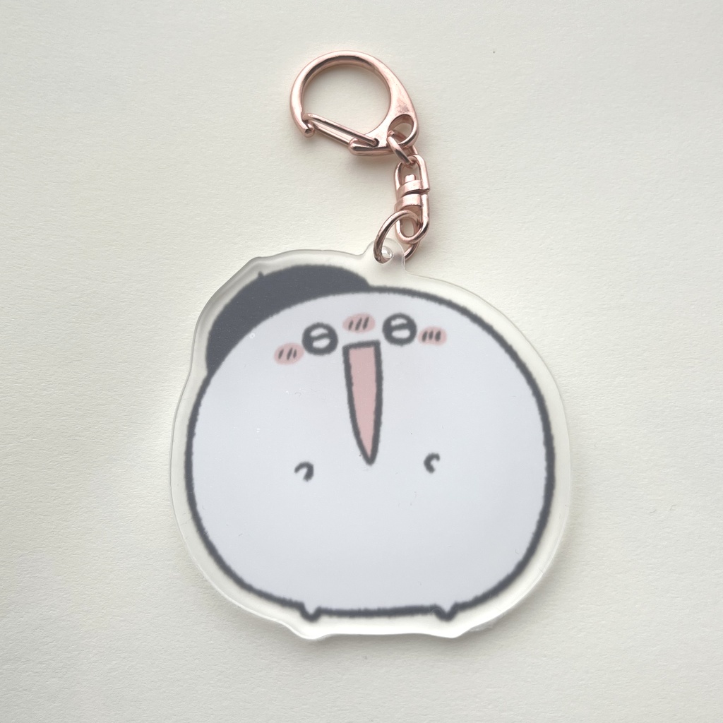 おもちさんのアクリルキーホルダー（きらきら）