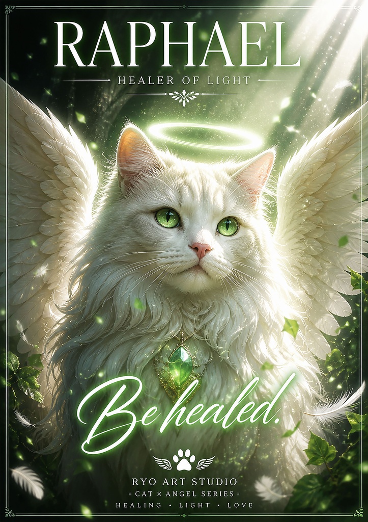 ANGEL SERIES | Raphael　猫天使アートポスター