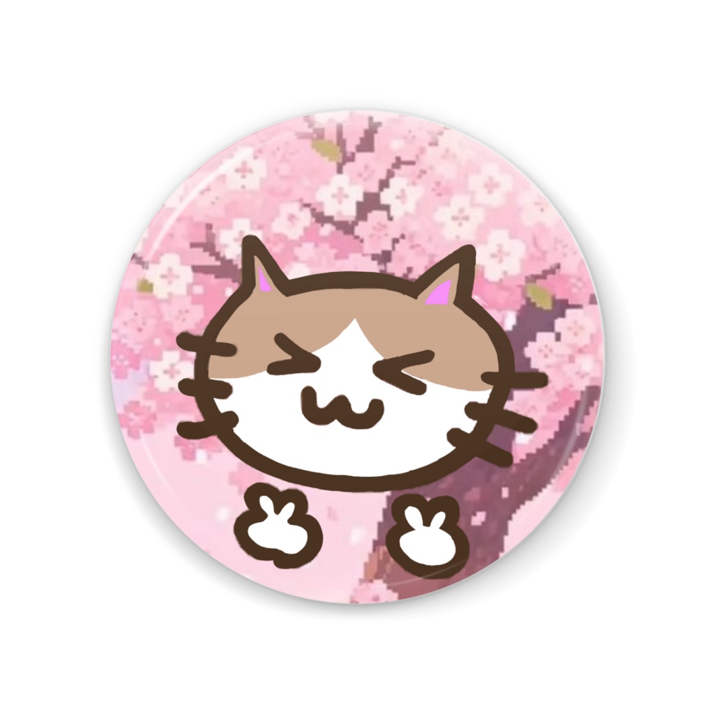 Original cherry blossom cat desigh mirror for his mom / limited ver.