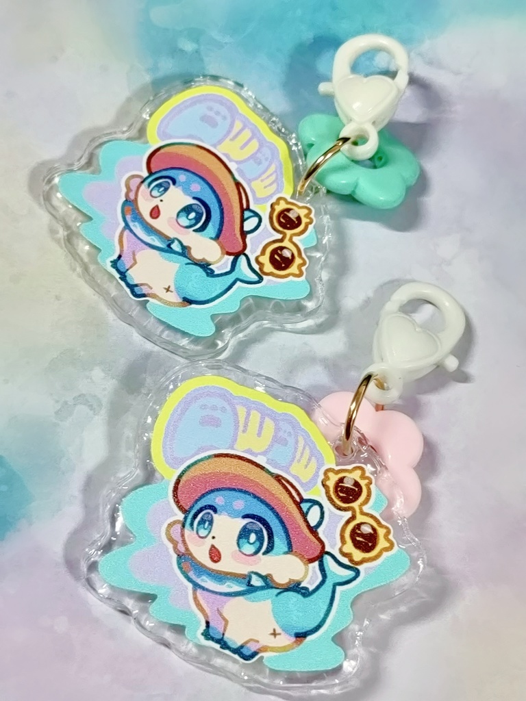 【再販予定 日時未定】あうあうポポンアクキー(花色ランダム】