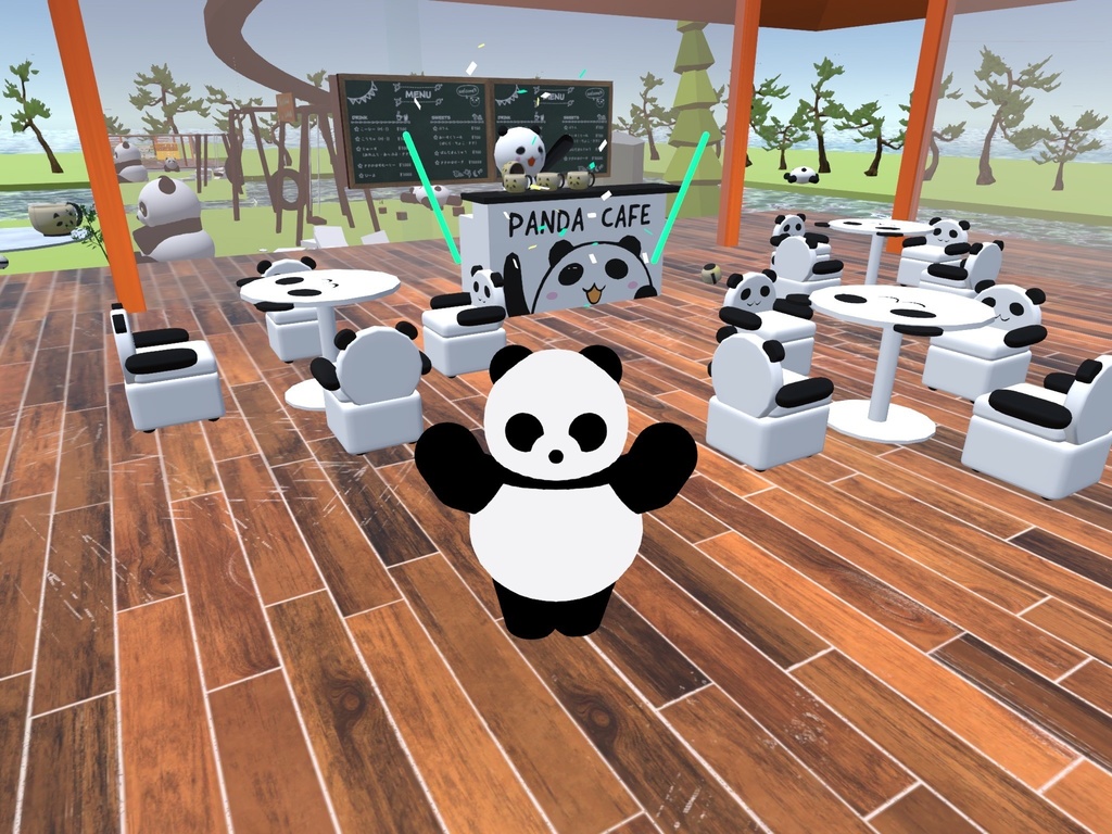 パンダ型アバター『Kepa』完全版(VRM形式)