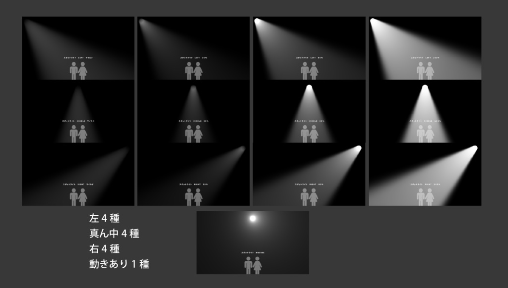 【APNG】スポットライト【無料おまけあり】