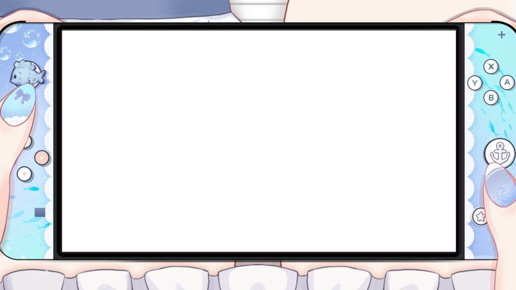 【live2d汎用モデル】魚ちゃん☆自由度高い切り替髪型/SD化