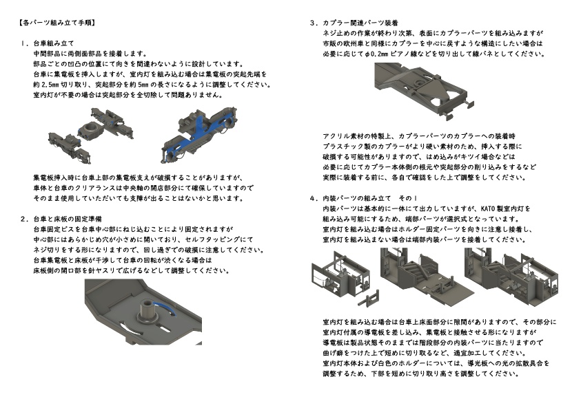 EP3D-029:車両キット SBB NDW-Wagen