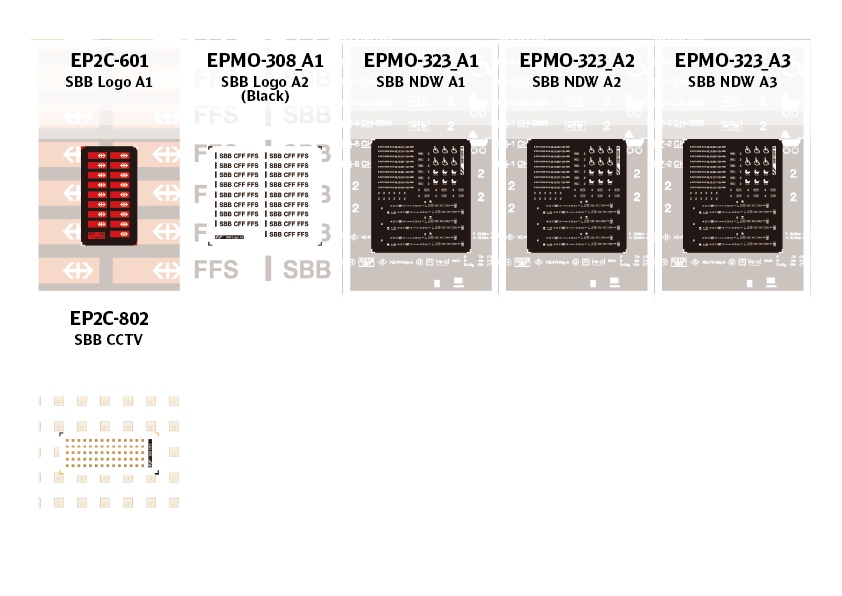 EP3D-029:車両キット SBB NDW-Wagen