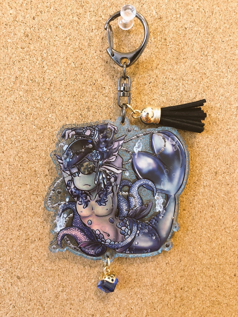 【二次創作】カラ松 闇人魚キーホルダー