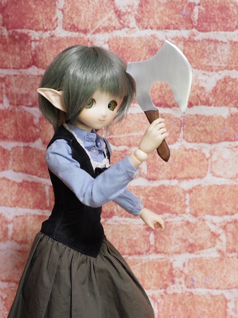 ハンドアックス(小) 1/3ドール用金属製武器