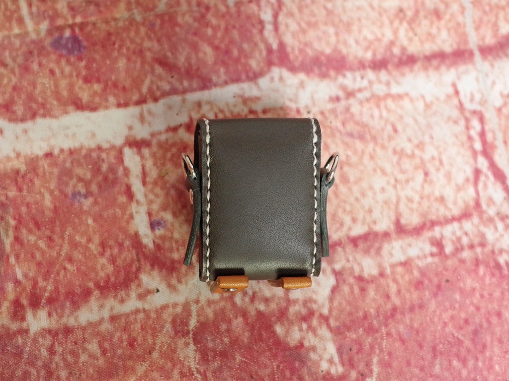 1/3ドール用革の子ペンギンショルダーバッグ(グレー)